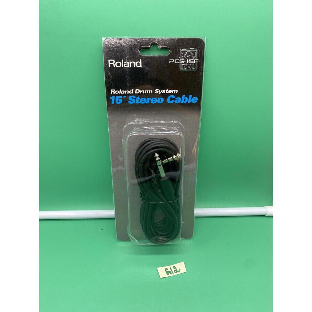 Roland Drum System Cable, 15”feet Stereo Cable PCS-15F NEW